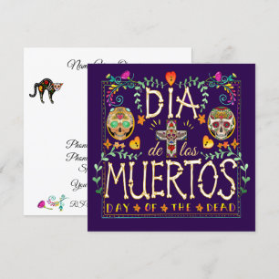 Invitation de Dia De Los Muertos - Jour des Morts