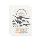 Invitation de diagramme de dinosaures