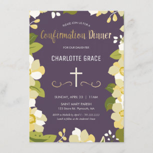 Invitation de dîner de confirmation, Fille, Person