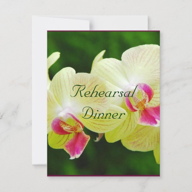 Invitation de dîner de répétition de mariage (Devant)