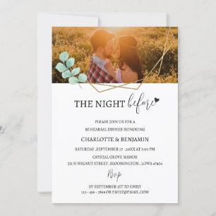 Invitation de dîner de répétition de photo personn