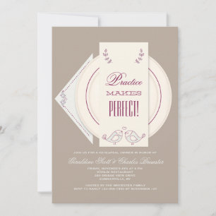 Invitation de dîner de répétition de Tableau de