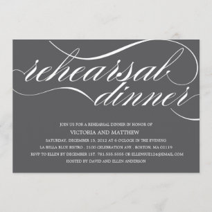 INVITATION DE DÎNER DE RÉPÉTITION DU MANUSCRIT