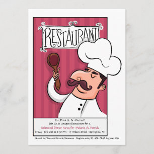Invitation de dîner de restaurant