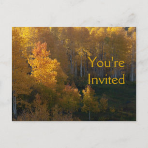 Invitation de dîner de thanksgiving d'arbres