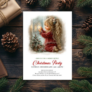 Invitation de dîner de vacances Scène hivernale ru