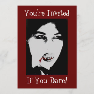 Invitation de dîner de vampire de Dracula