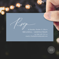 Invitation de dîner Mariage RSVP romantique modern