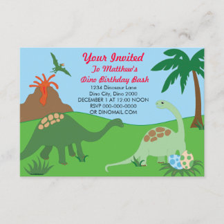 Invitation de Dinosaur