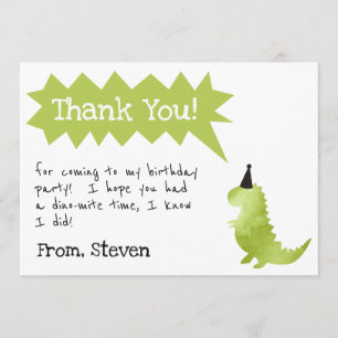 Invitation de dinosaure Fête d'anniversaire Stamp