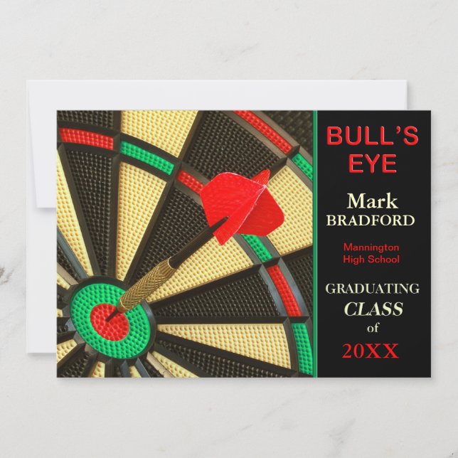 INVITATION DE DIPLÔME - DART BD, INSÉRER LE NOM/AN (Devant)