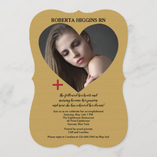 Invitation de diplôme de l'Open Heart Gold