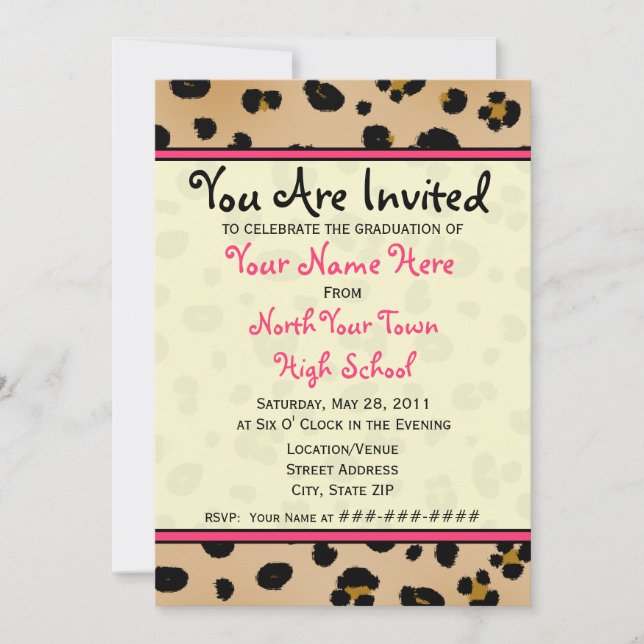 Invitation de diplômes - Classe Leopard 2011 (Devant)