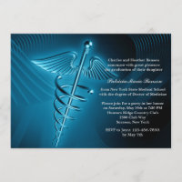 Invitation de diplômes de l'école Médicale de Cadu