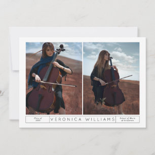 Invitation de diplômes de musique Yin & Yang