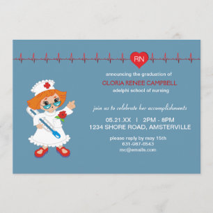 Invitation de diplômes d'infirmière
