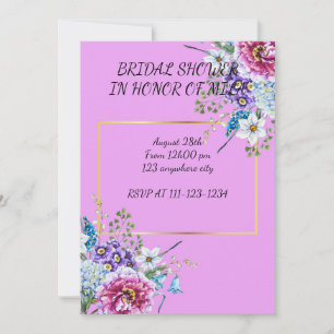 INVITATION DE DOUCHE BRIDAL