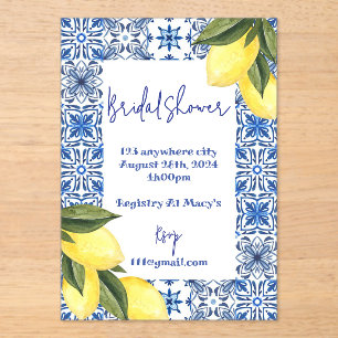 INVITATION DE DOUCHE BRIDAL LIMONCELLO