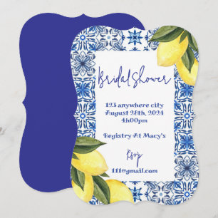 INVITATION DE DOUCHE BRIDAL LIMONCELLO