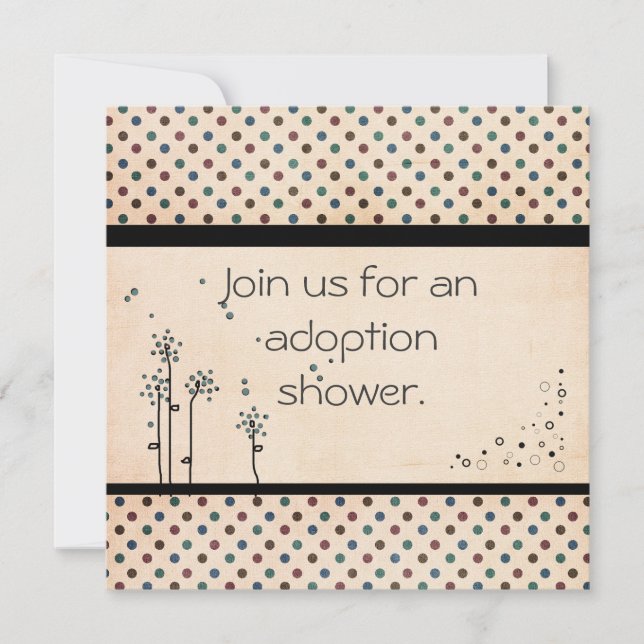 Invitation de douche d'adoption (Devant)