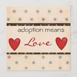 Invitation de douche d'adoption