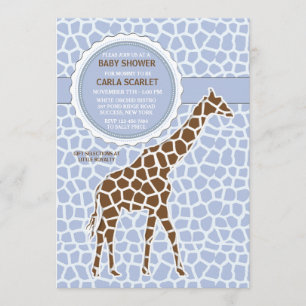 Invitation de douche de bébé de girafe