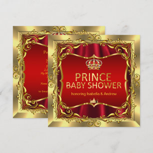 Invitation de douche de bébé prince royal garçon r