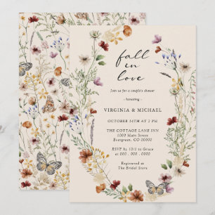 Invitation de douche de couple Boho