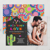 Invitation de douche de couples de fiesta d'amour