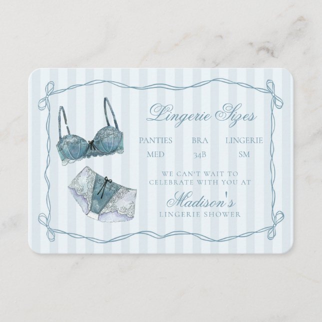 Invitation de douche de lingerie quelque chose de  (Devant)
