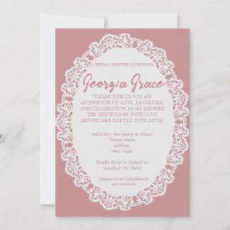Invitation de douche de mariage esthétique Lacey
