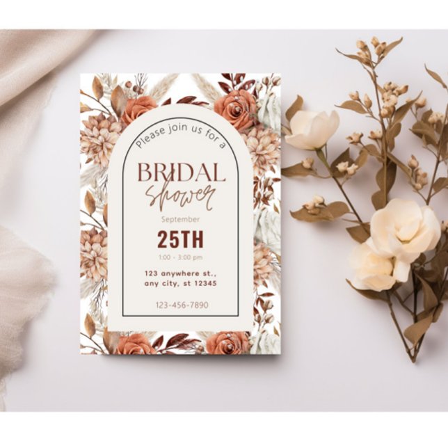 Invitation de douche de mariée à l'aquarelle (Créateur téléchargé)