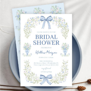 Invitation de douche de mariée à l'arc en hydrange