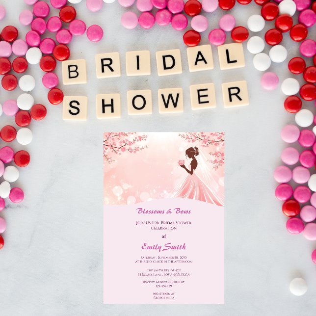 Invitation de douche de mariée Anime douce avec ph (Créateur téléchargé)