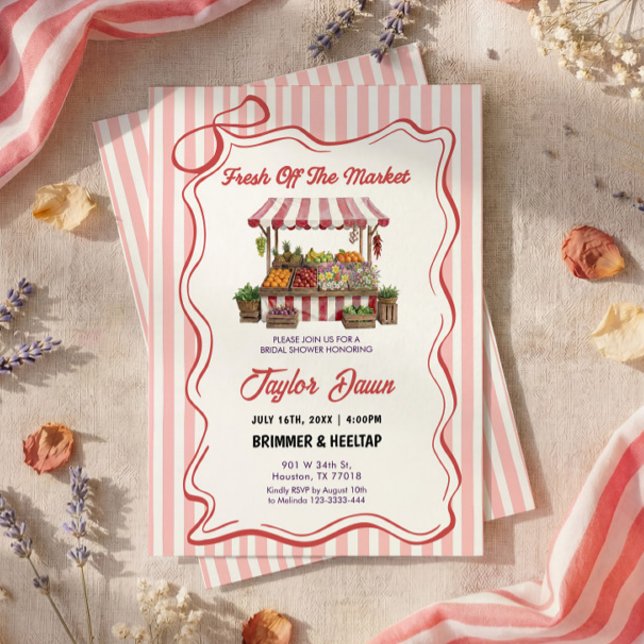 Invitation de douche de mariée au marché des agric (Créateur téléchargé)