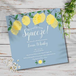 Invitation de douche de mariée aux citrons Dusty B