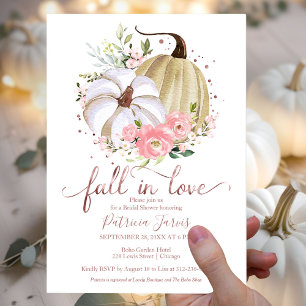 Invitation de douche de mariée budget Tombez amour