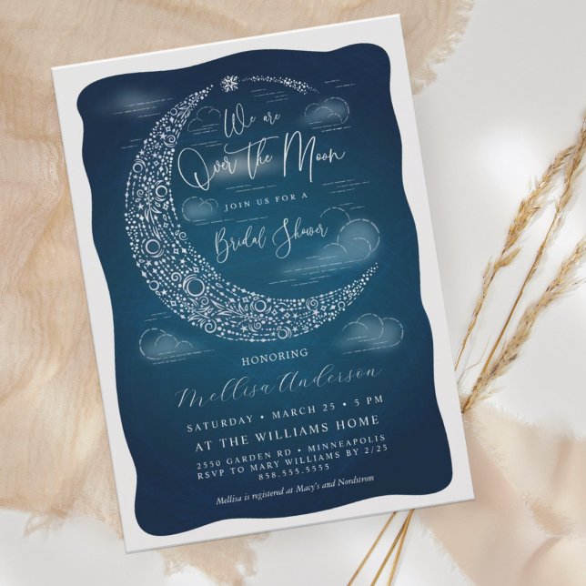 Invitation de douche de mariée Elégante Au-Dessus  (Créateur téléchargé)