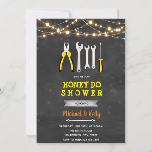 Invitation de douche de nid d'abeille d'outil