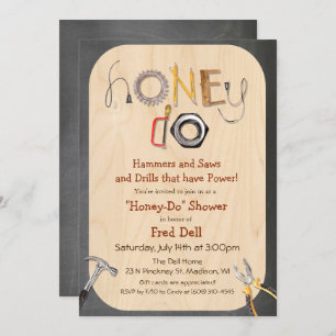 Invitation de douche Honey Do Couples