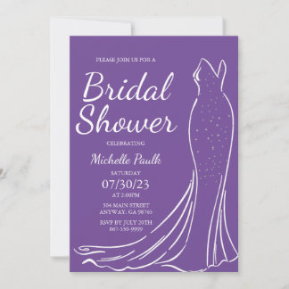 Invitation de douche nuptiale