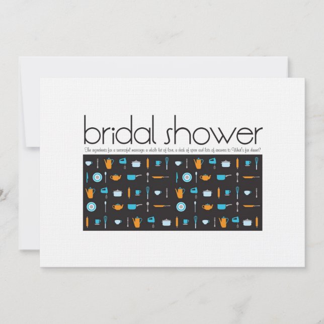 Invitation de douche nuptiale (Devant)