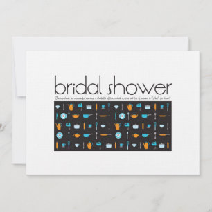 Invitation de douche nuptiale