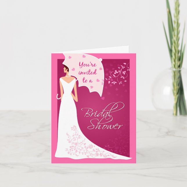Invitation de douche nuptiale (Devant)