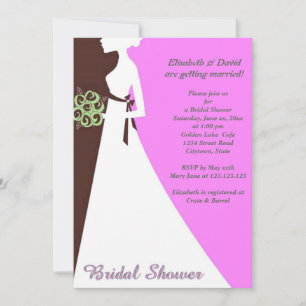 Invitation de douche nuptiale