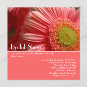 Invitation de douche nuptiale