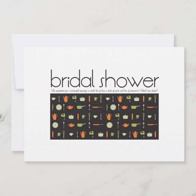 Invitation de douche nuptiale (Devant)