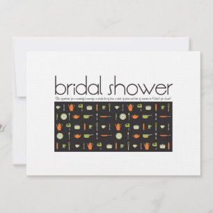 Invitation de douche nuptiale