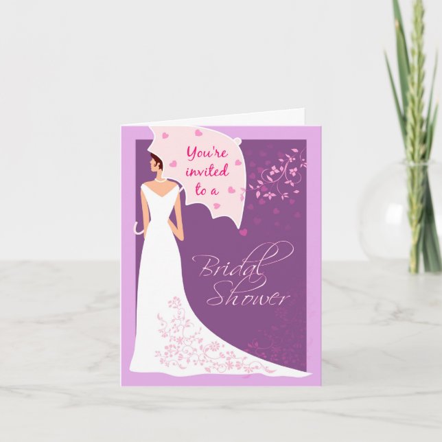 Invitation de douche nuptiale (Devant)