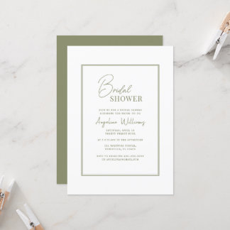 Invitation de douche nuptiale